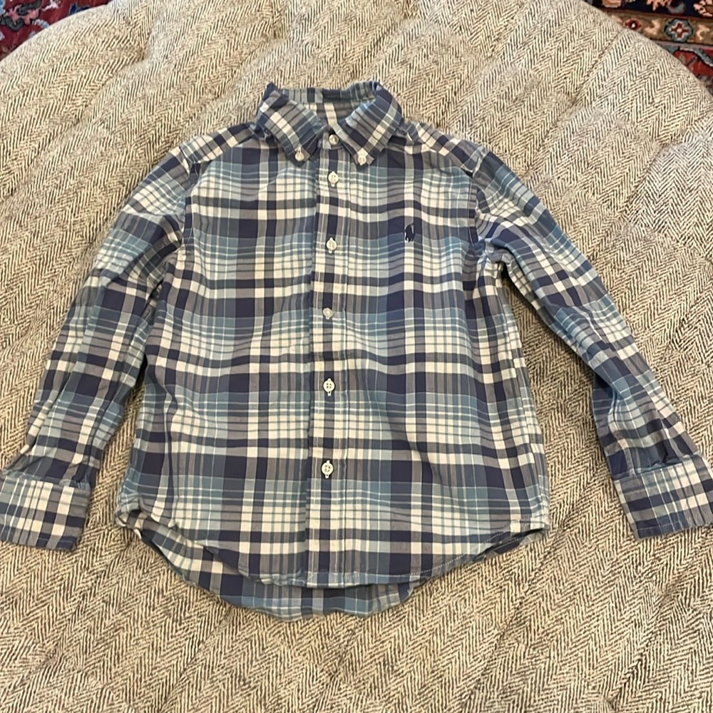 Ralph Lauren plaid button down size 5